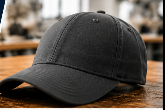 Custom black baseball cap